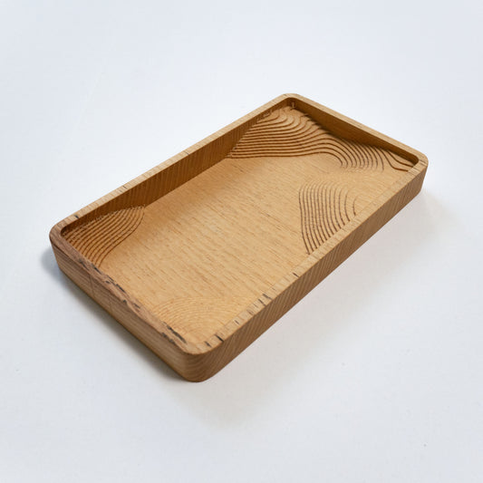 Ablage aus Esche | Catch-All Tray Holz | Designer Ablage Stufen Design | Made in Germany