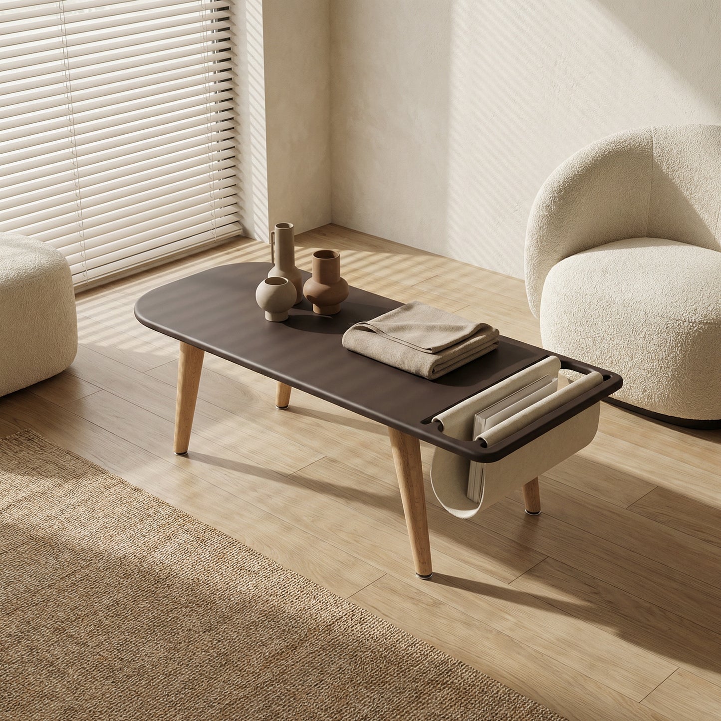 Couchtisch "Stash": Zeitloses Mid-Century Design trifft Funktion