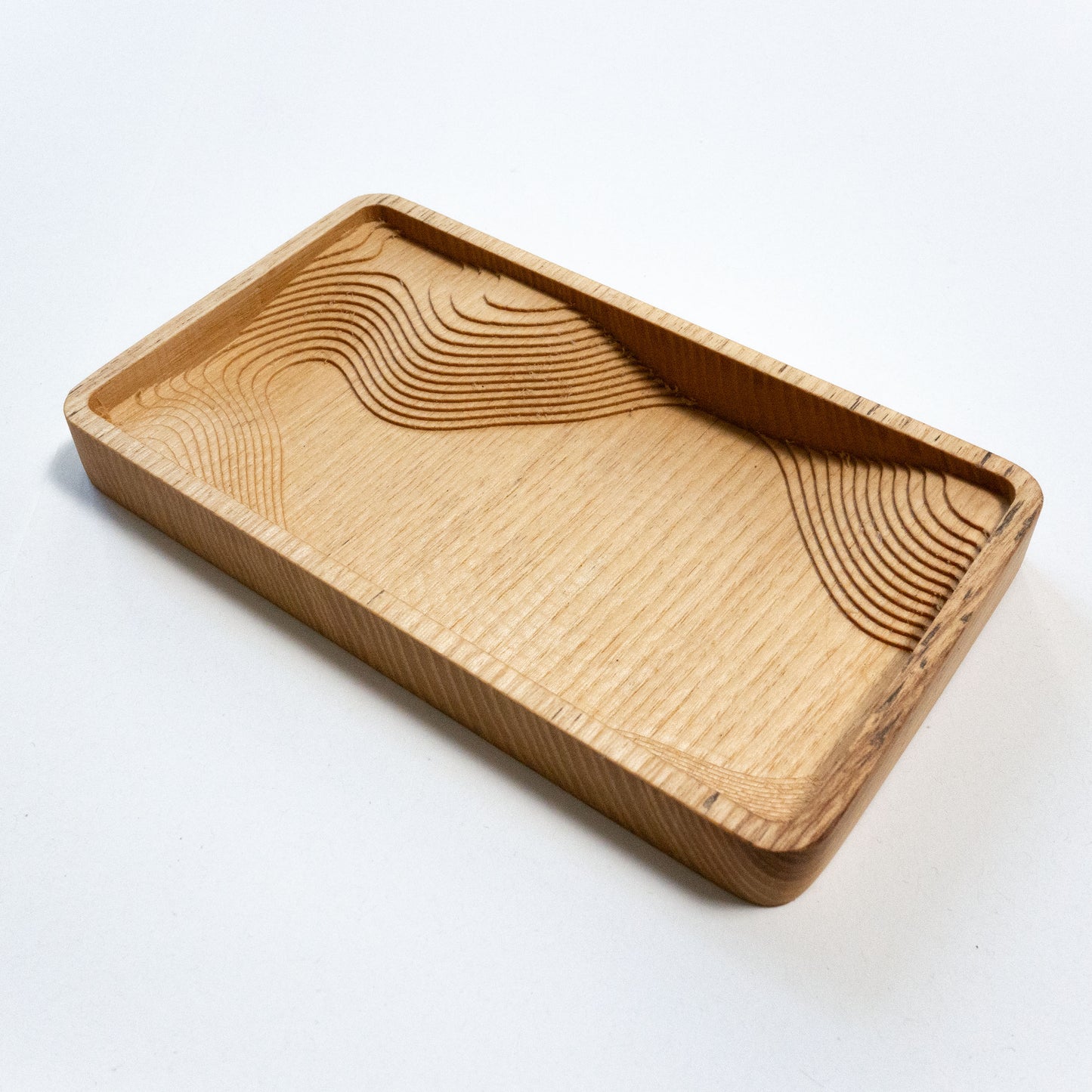 Ablage aus Esche | Catch-All Tray Holz | Designer Ablage Stufen Design | Made in Germany