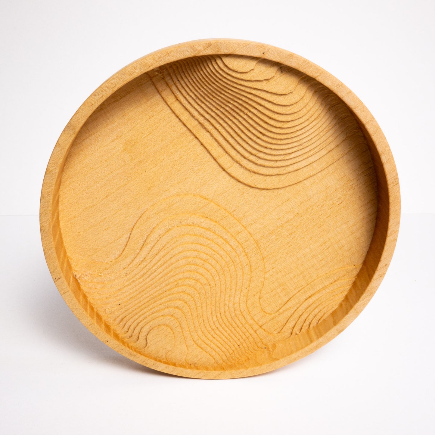 Runde Ablage aus Esche | Catch-All Tray Holz | Designer Ablage Stufen Design | Made in Germany