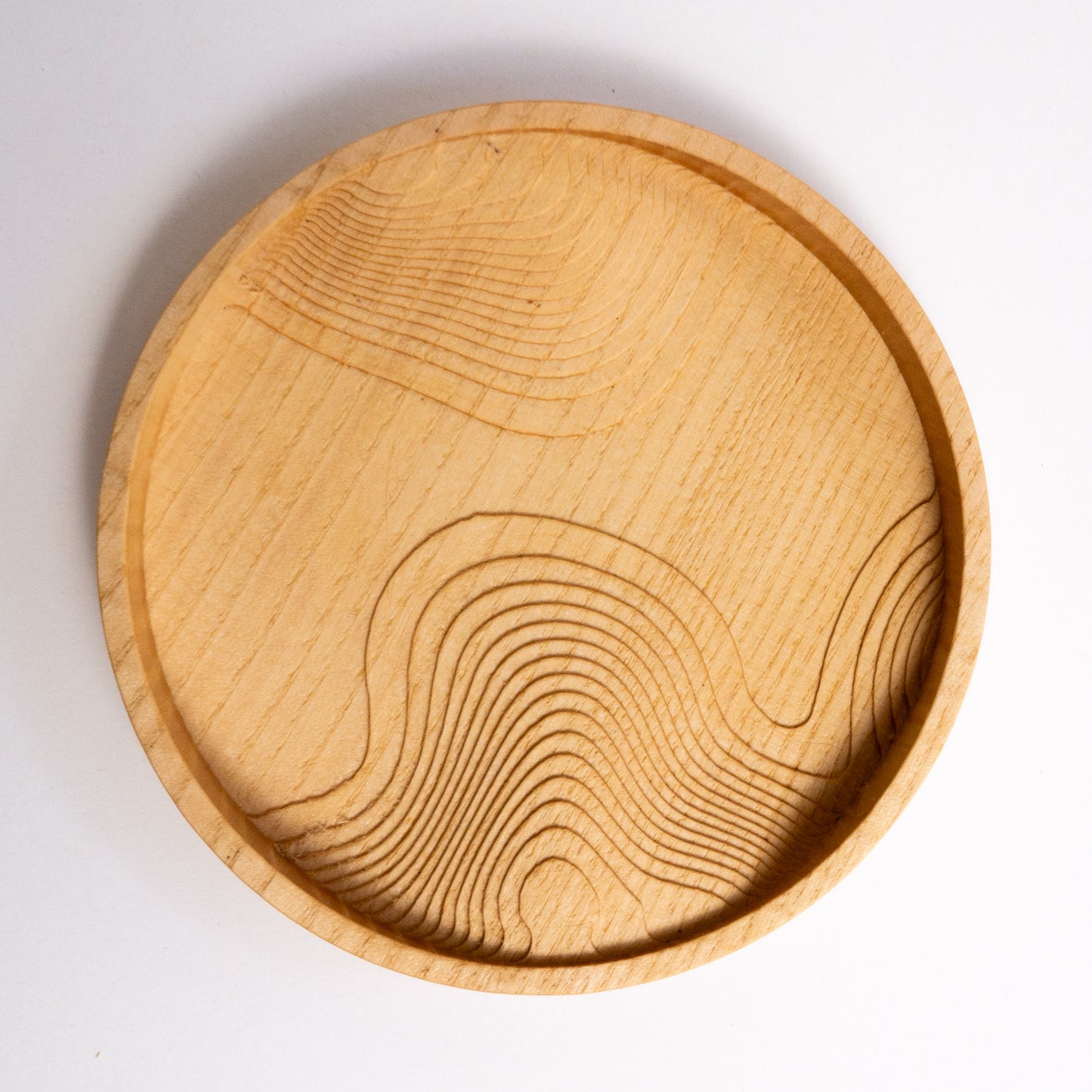 Runde Ablage aus Esche | Catch-All Tray Holz | Designer Ablage Stufen Design | Made in Germany