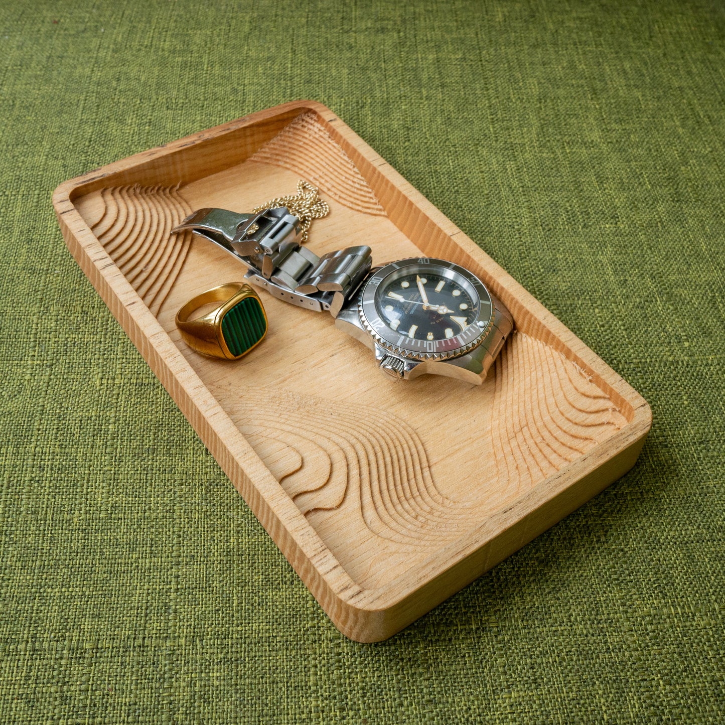 Ablage aus Esche | Catch-All Tray Holz | Designer Ablage Stufen Design | Made in Germany